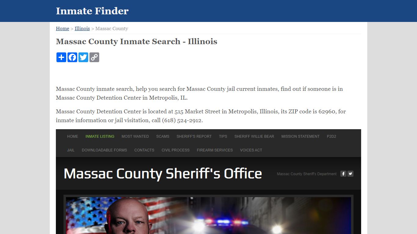 Massac County Inmate Search - Illinois - Inmate Finder